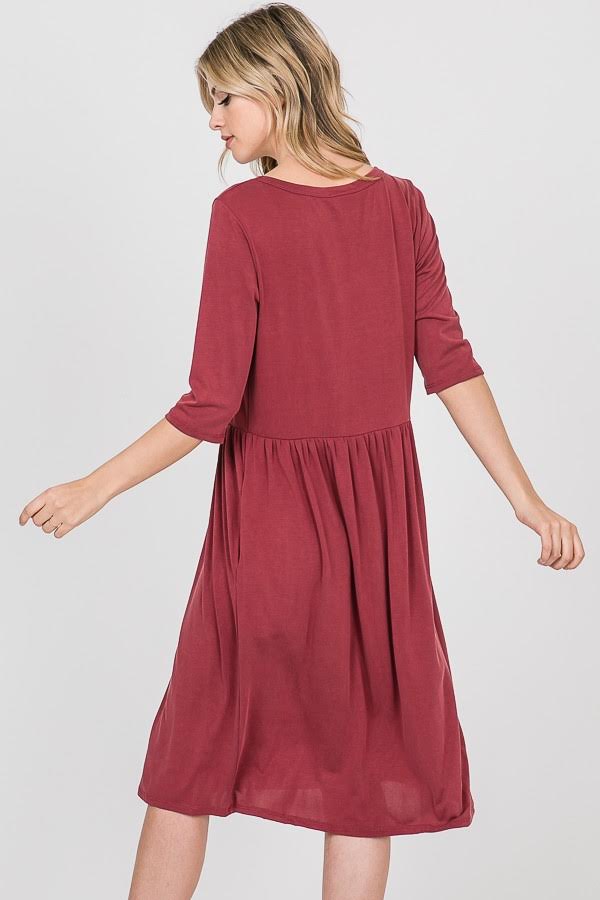 Gracie 3/4 Sleeve Dress