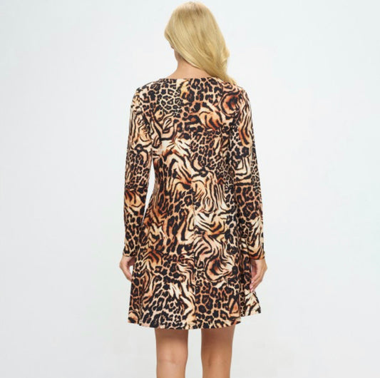 Felicity Animal Print Dress