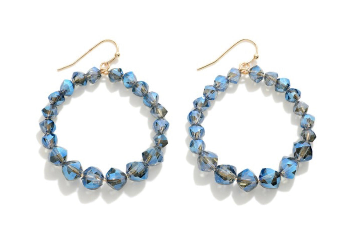 Vivi Beaded Hoop Earrings