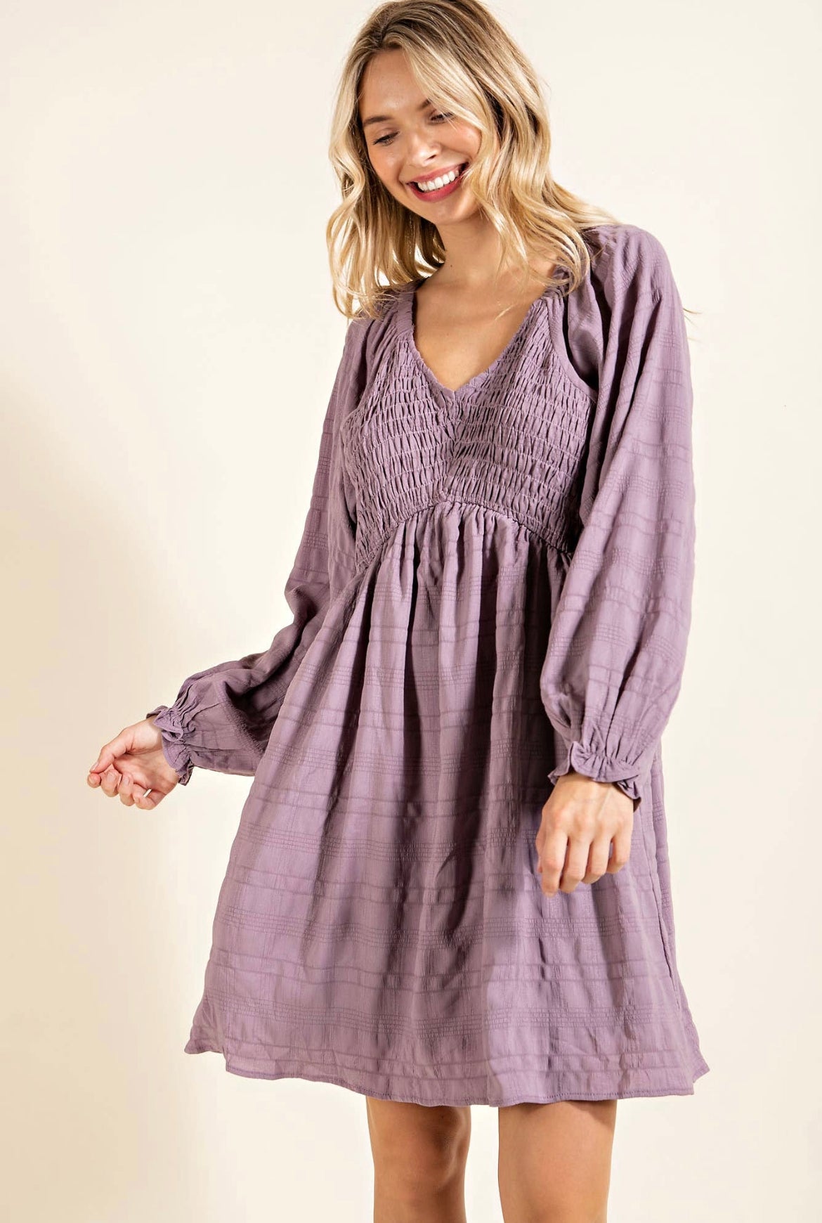 Wisteria Textured Dress