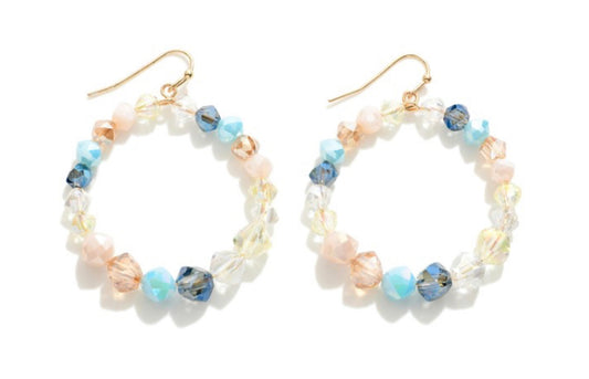 Vivi Beaded Hoop Earrings