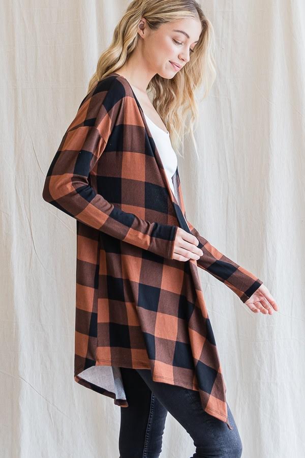 Caiti Buffalo Plaid Cardigan