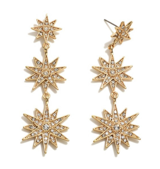 Winter Star Statement Earrings