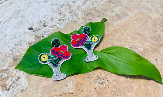 Where’s the Party? Margarita Beaded Earrings