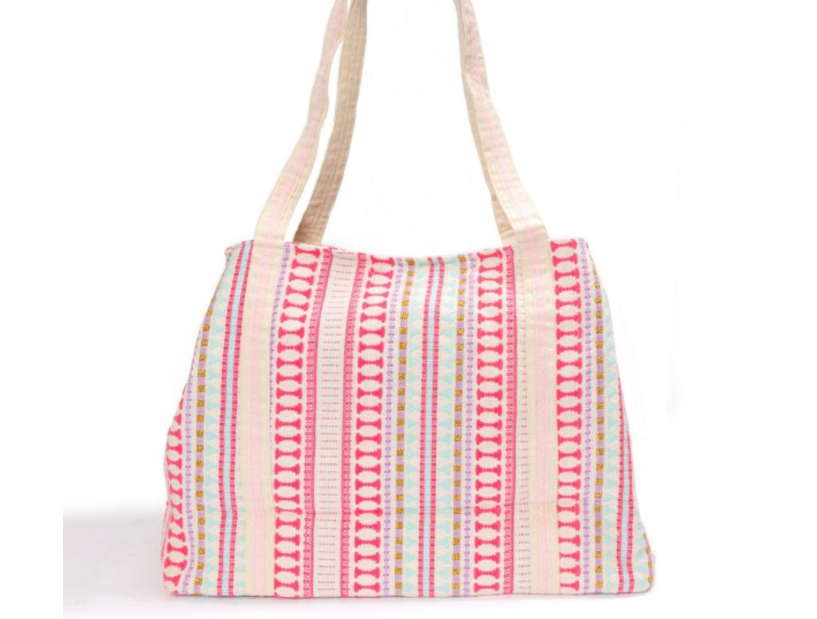 Rosé All Day Beaded Tote