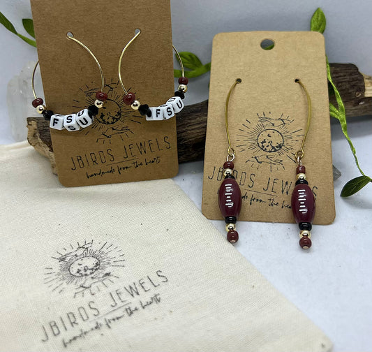 Florida State Beaded Earrings