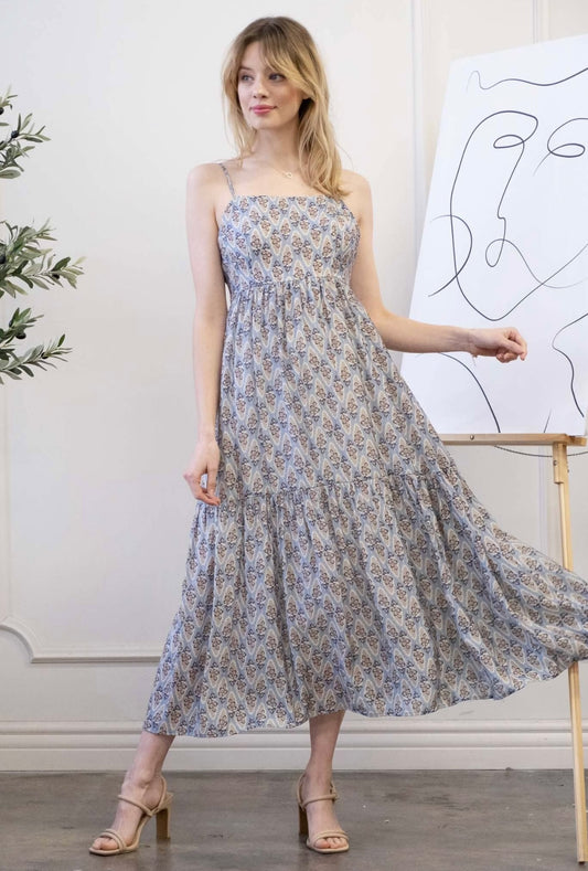 Bluebird Tie Back Midi Dress