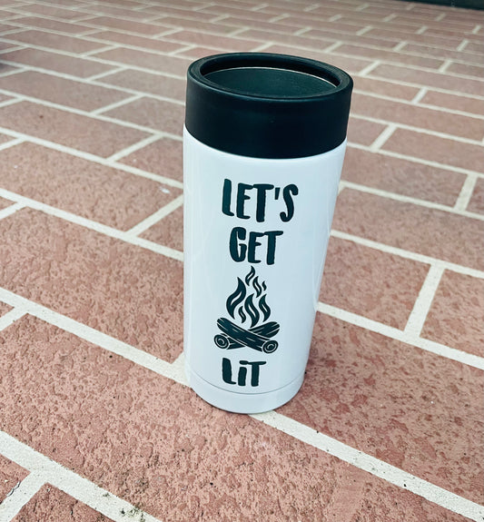 Let's Get Lit Tall Can Cooler