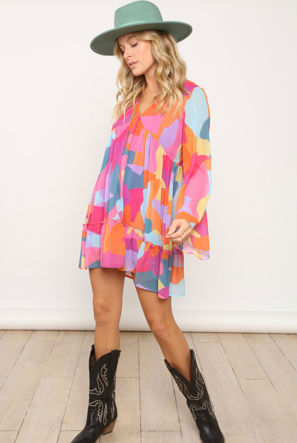 Ambrosia Bell Sleeve Mini Dress